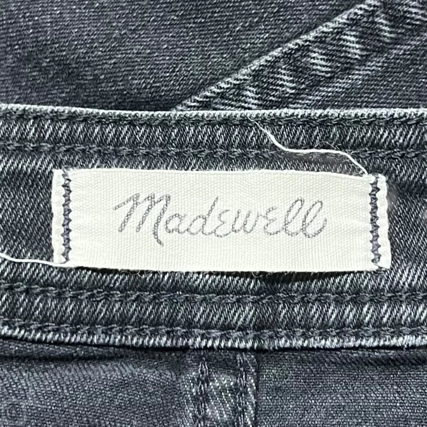 Skirt Midi By Madewell In Black Denim, Size: 4