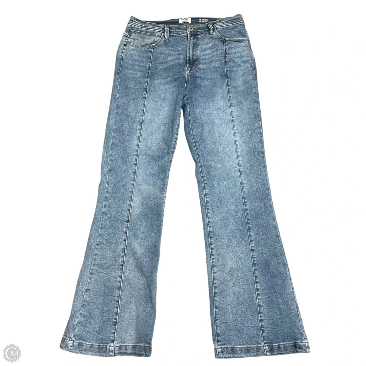 Jeans Flared By Kensie In Blue Denim, Size: 12