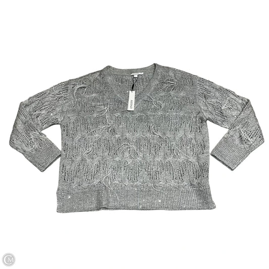 Sweater By Chicos In Grey, Size: L