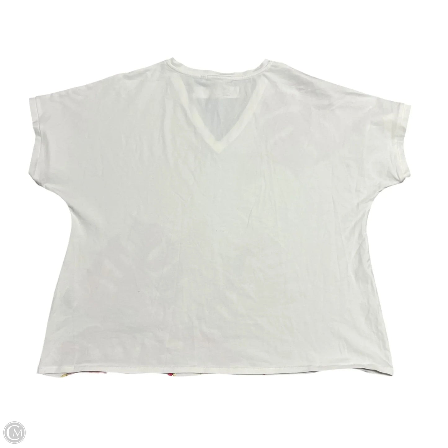 Top Short Sleeve By Chicos In White, Size: L