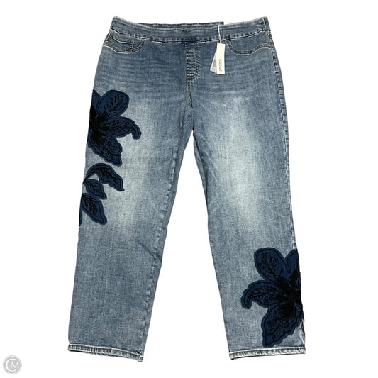 Jeans Jeggings By Chicos In Blue Denim, Size: 18