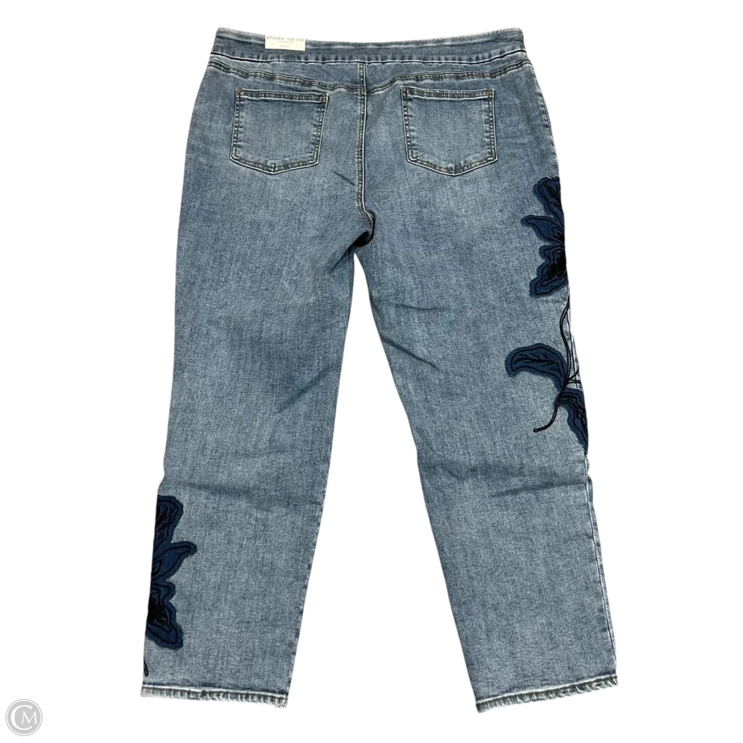 Jeans Jeggings By Chicos In Blue Denim, Size: 18