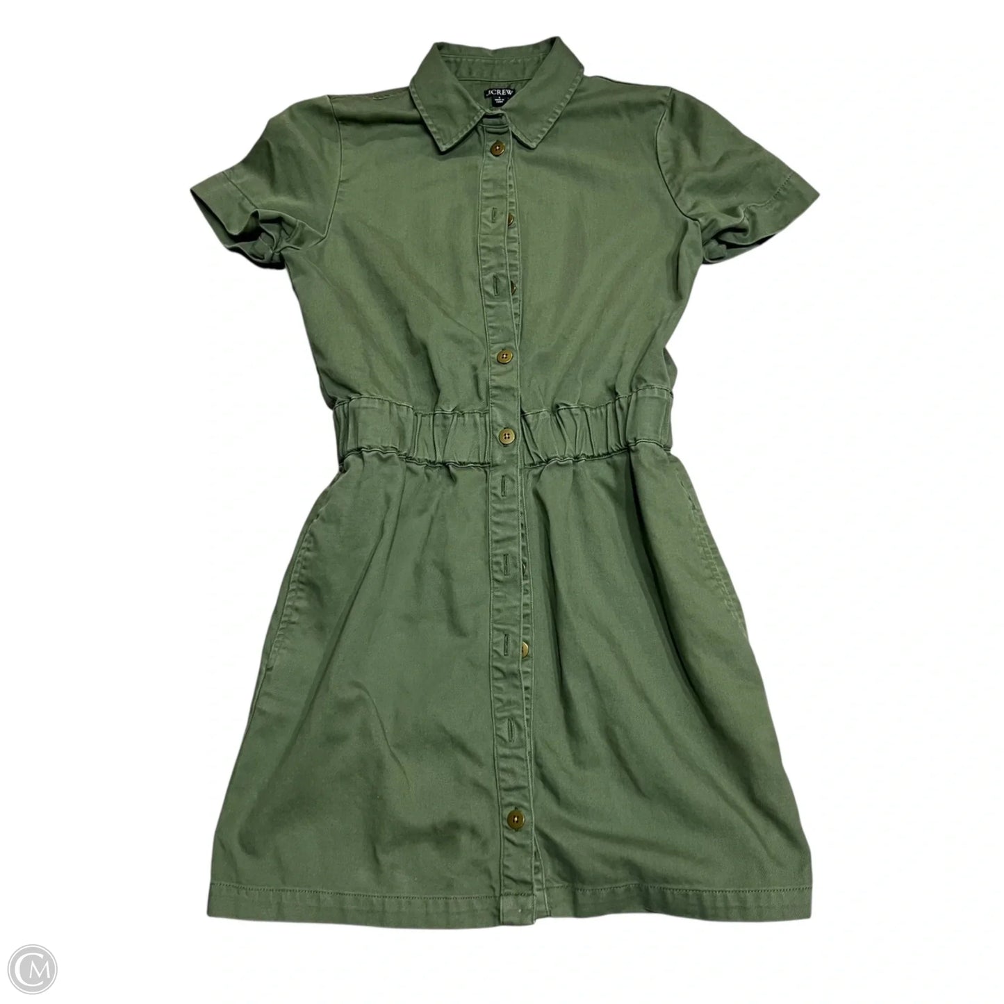 Dress Casual Midi By J. Crew In Green, Size: 4