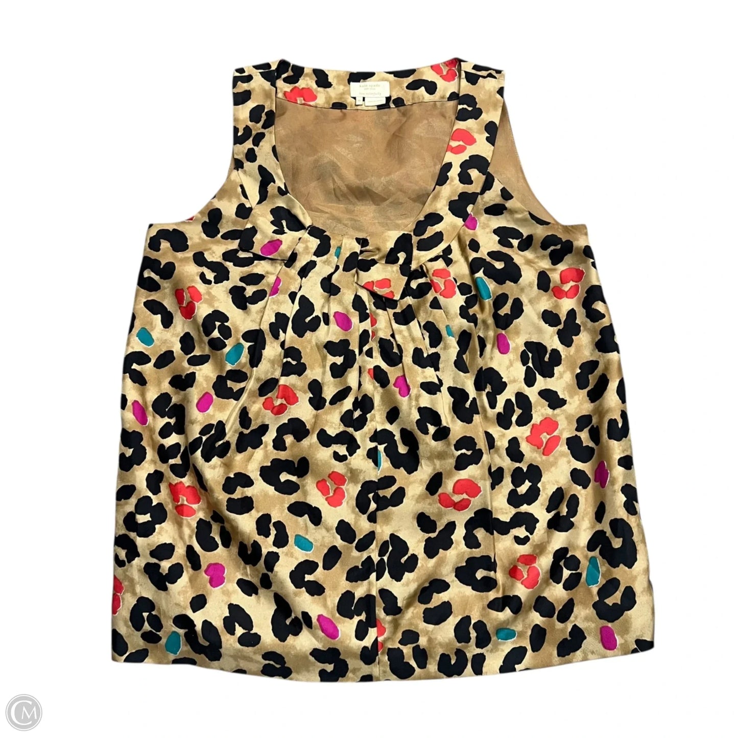 Top Sleeveless Designer By Kate Spade In Animal Print, Size: M