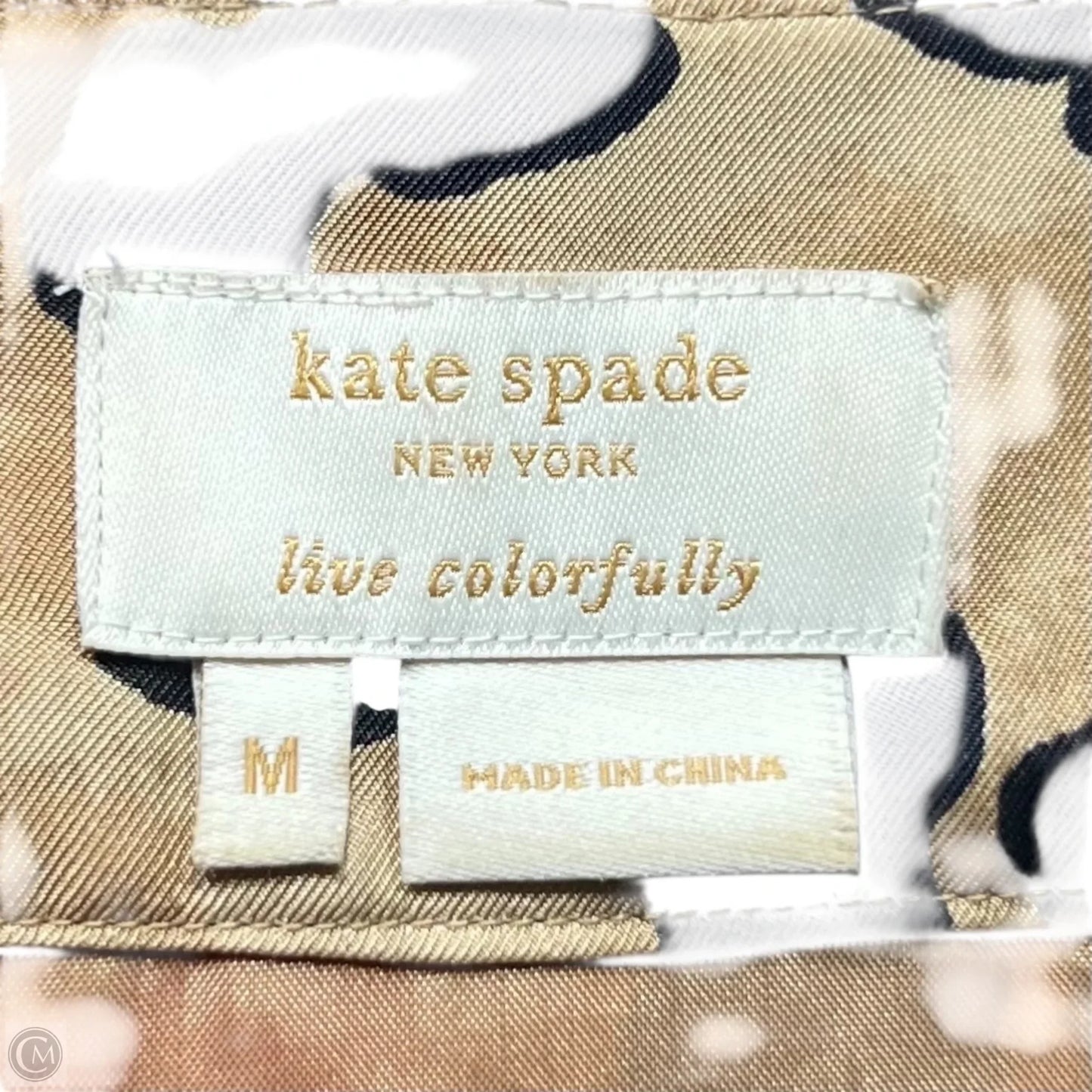 Top Sleeveless Designer By Kate Spade In Animal Print, Size: M