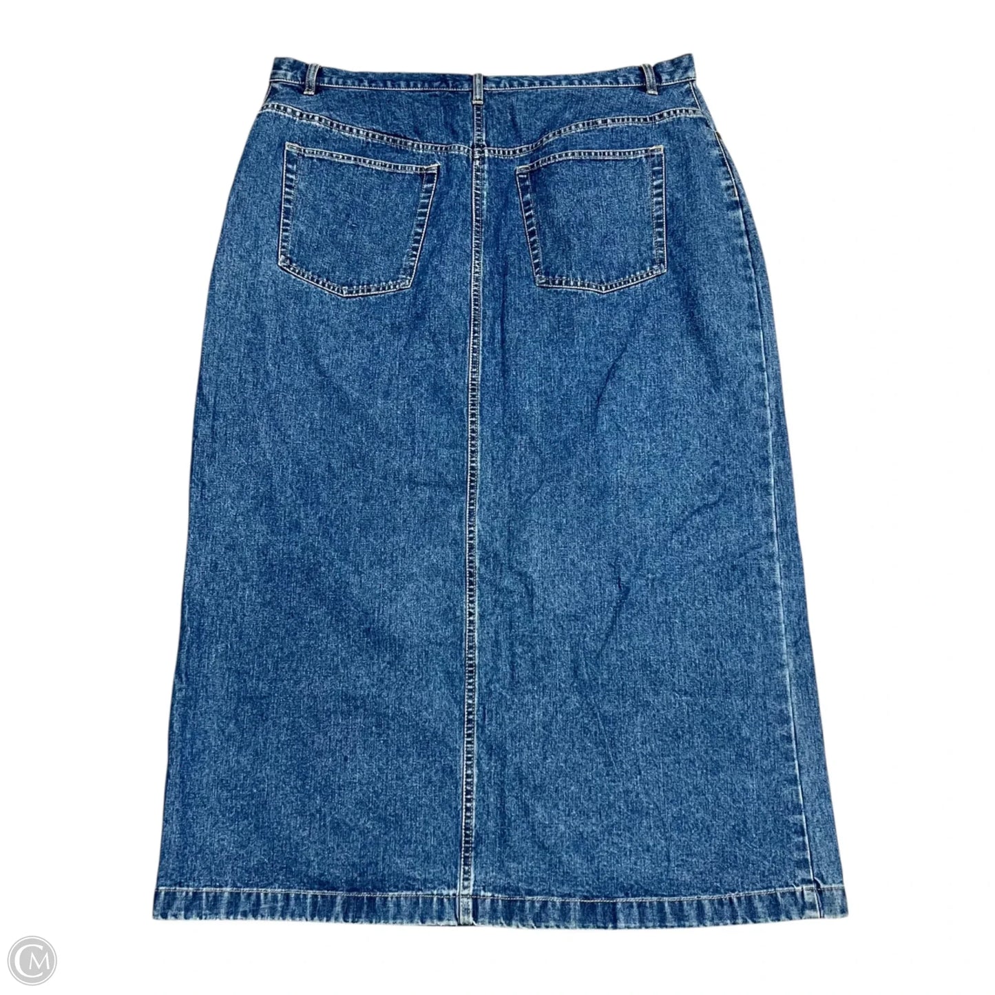 Skirt Maxi By Covington In Blue Denim, Size: 18