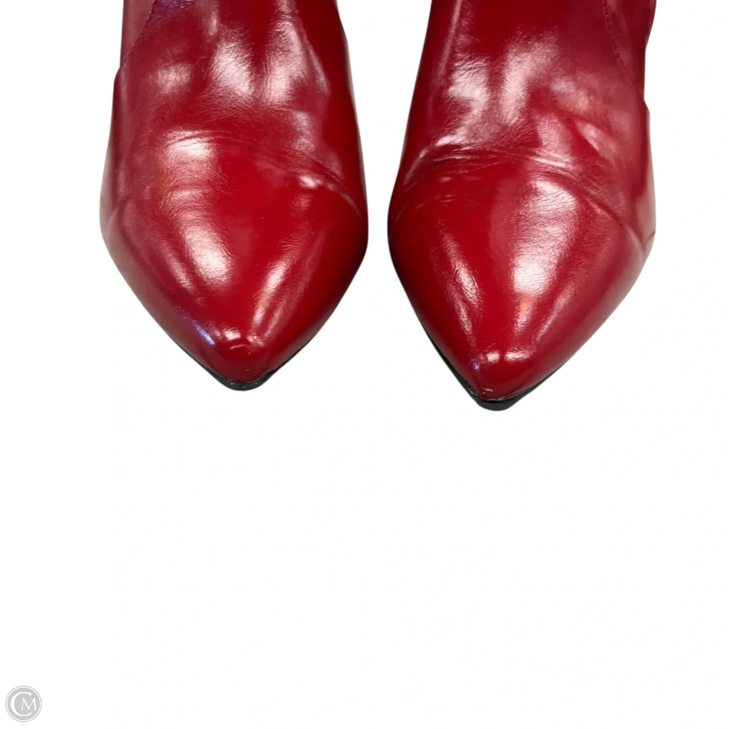 Boots Ankle Heels By Report In Red, Size: 7