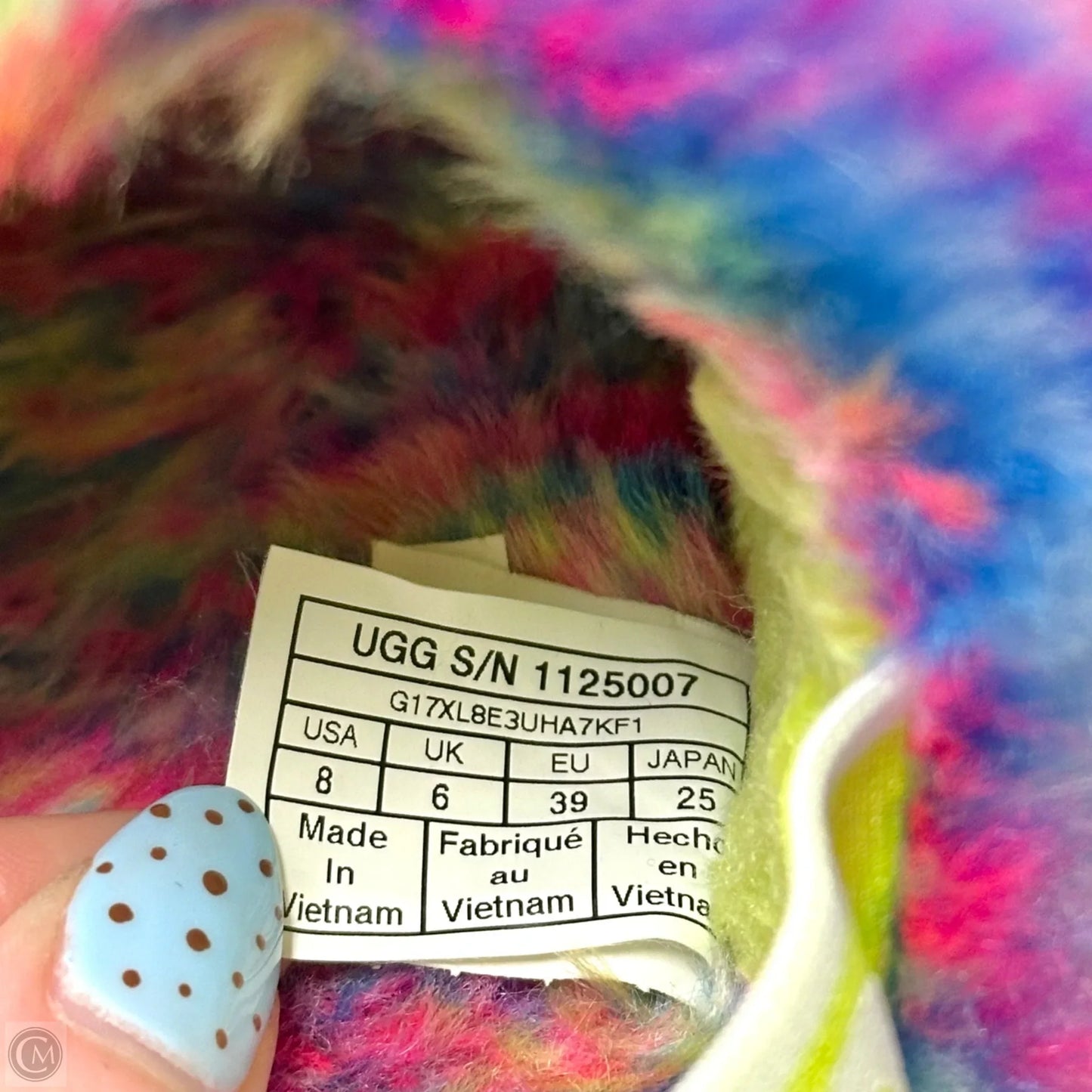 Slippers Designer By Ugg In Multi-colored, Size: 8