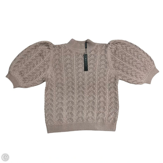 Sweater Short Sleeve By Elie Tahari In Mauve, Size: L