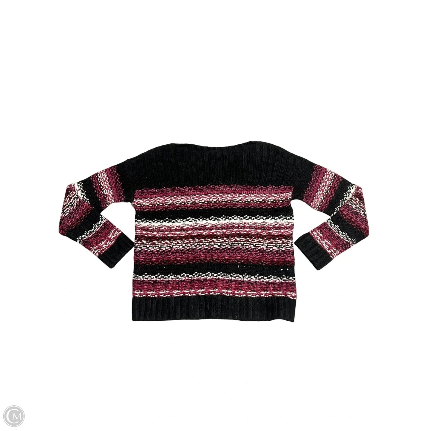 Sweater By Lucky Brand In Black & Pink, Size: S