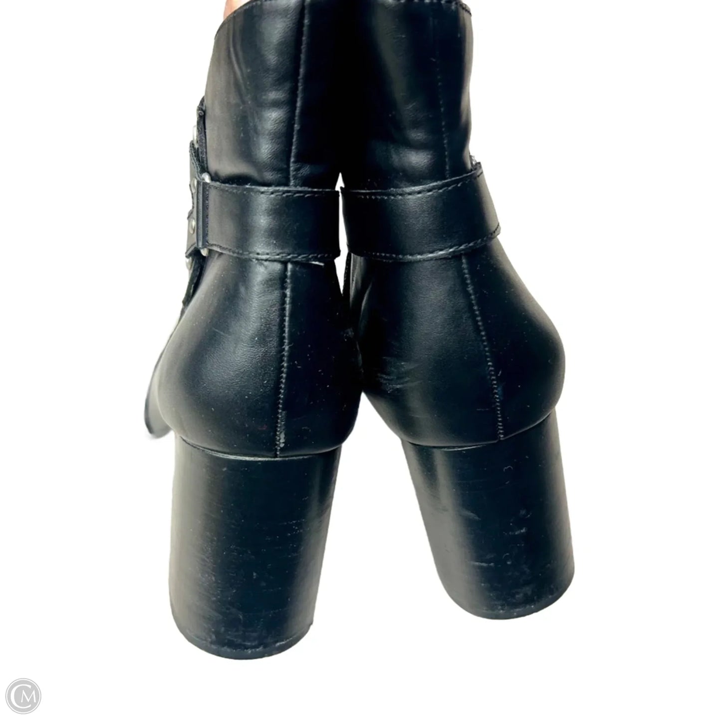 Boots Ankle Heels By Adrienne Vittadini In Black, Size: 9.5