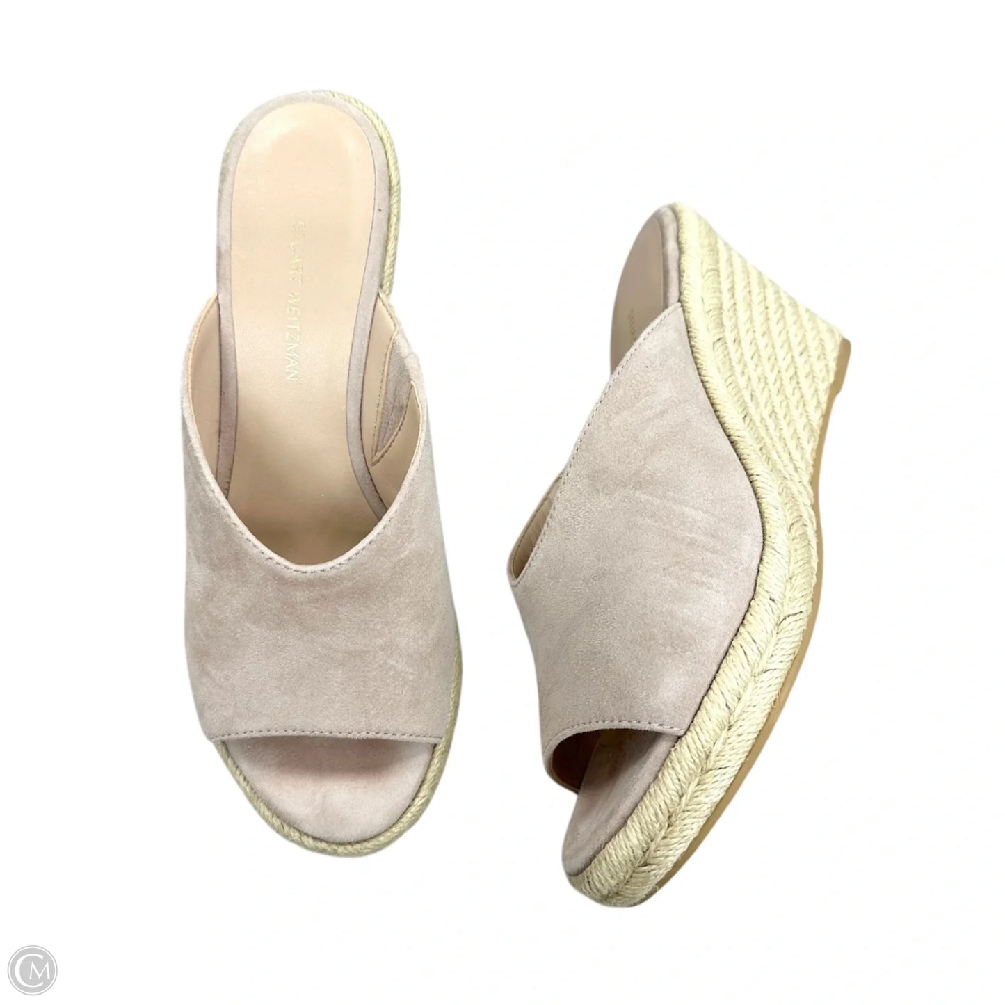 Sandals Designer By Stuart Weitzman In Taupe, Size: 6.5