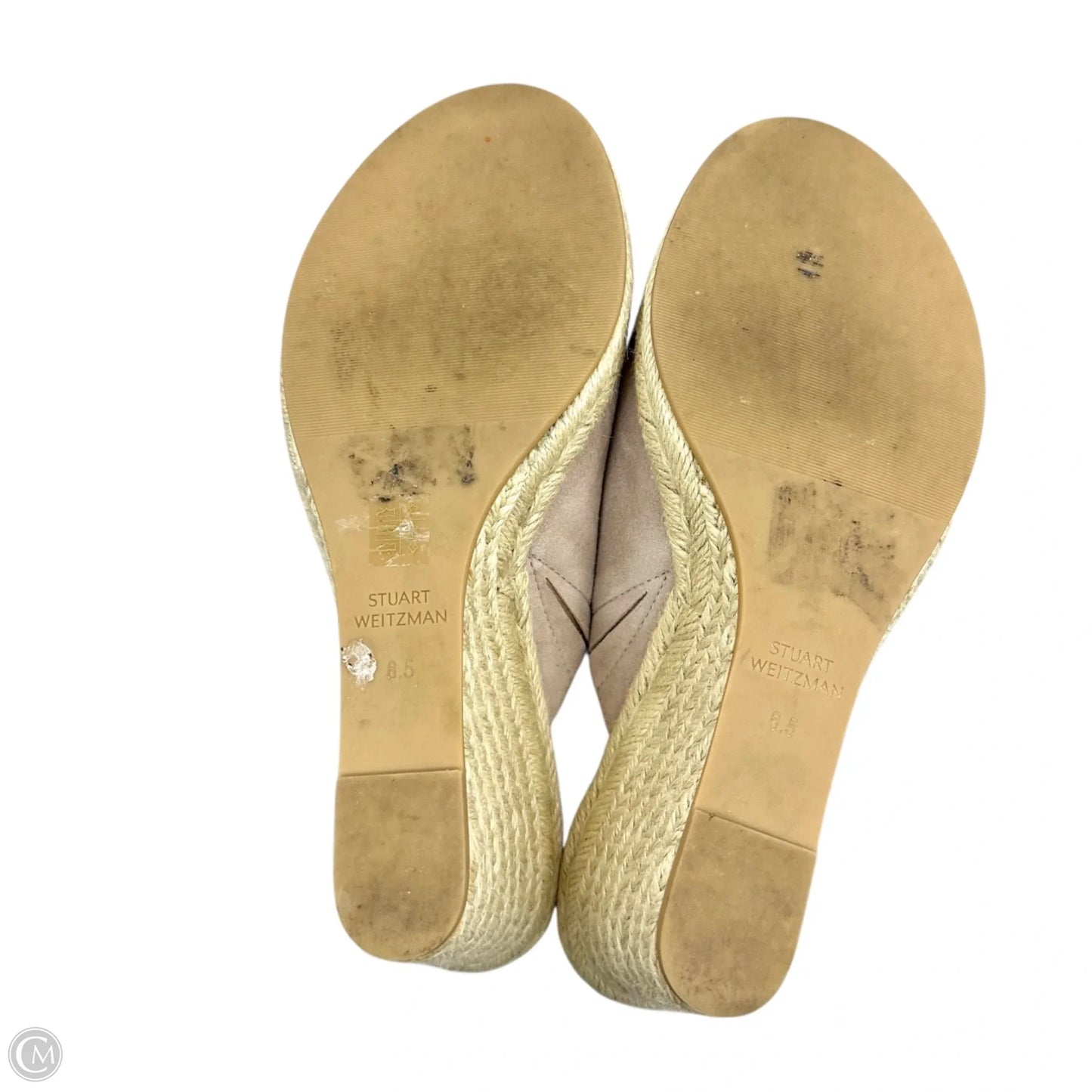 Sandals Designer By Stuart Weitzman In Taupe, Size: 6.5