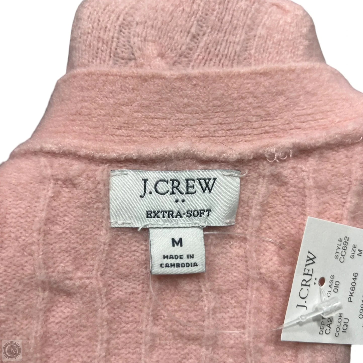 Sweater Cardigan By J. Crew In Pink, Size: M