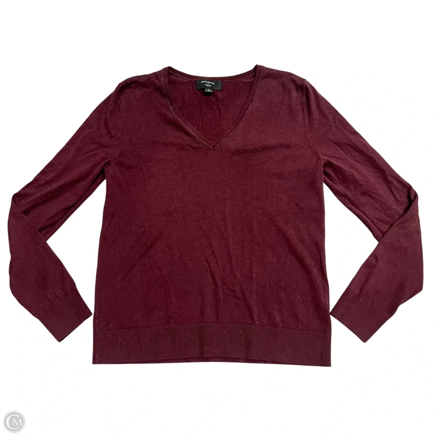 Sweater By Banana Republic In Maroon, Size: S