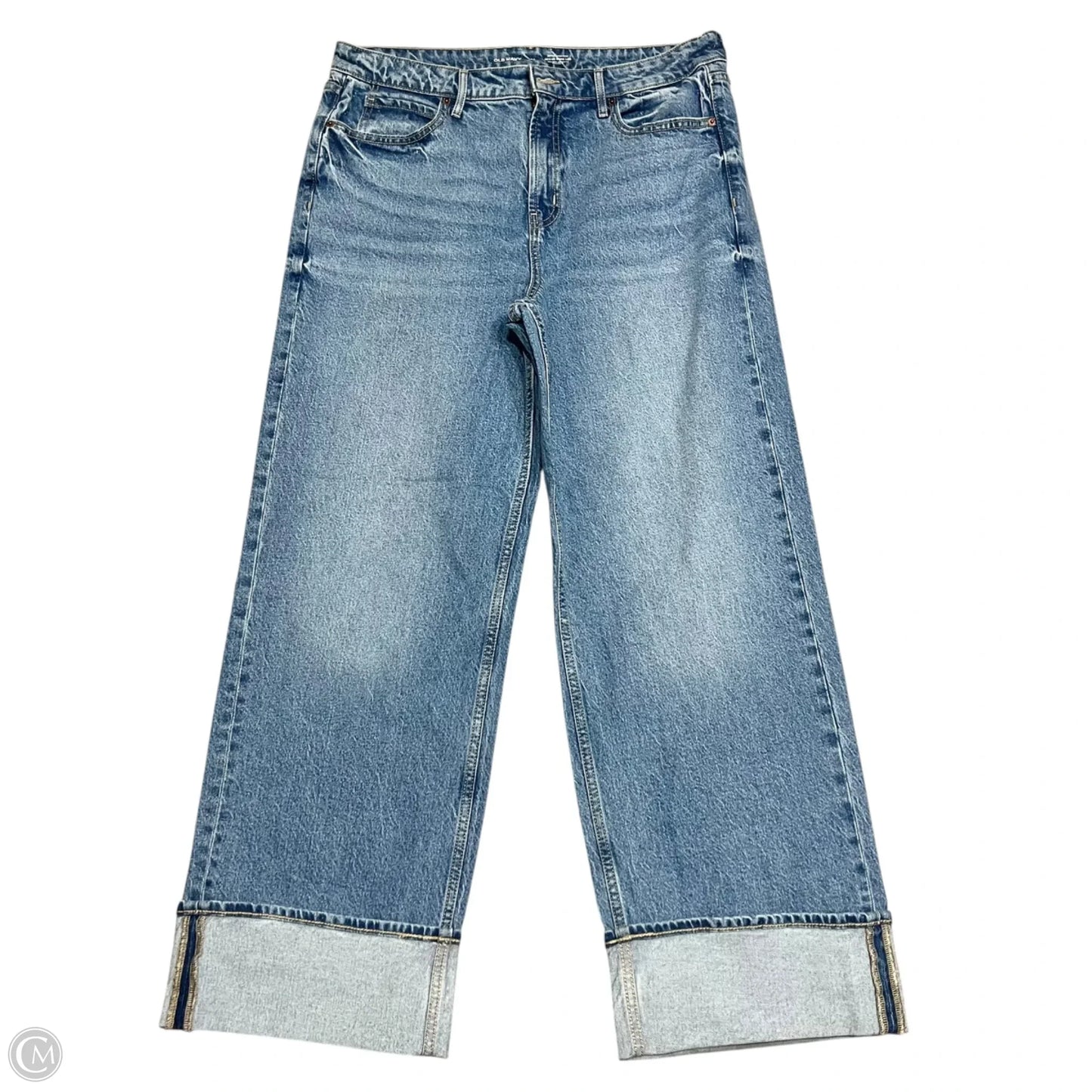 Jeans Wide Leg By Old Navy In Blue Denim, Size: 14