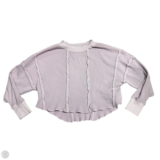 Top Long Sleeve By We The Free In Purple, Size: Xs
