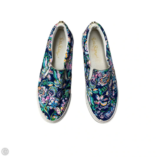 Shoes Designer By Lilly Pulitzer In Blue, Size: 8.5