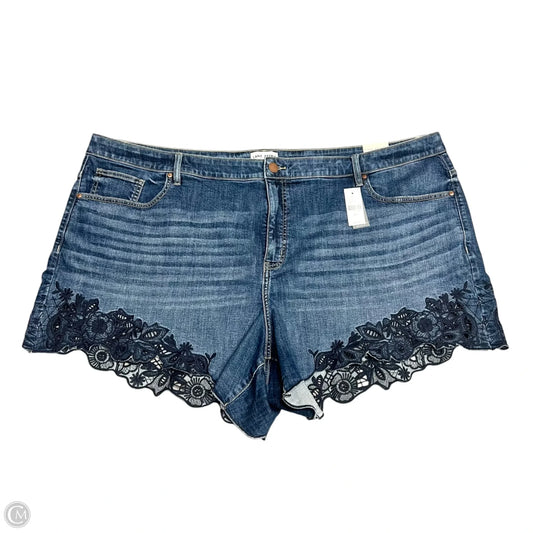 Shorts By Lane Bryant In Blue Denim, Size: 30