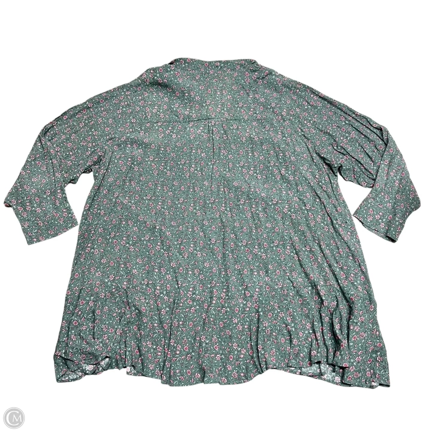 Dress Casual Midi By Torrid In Green & Pink, Size: 5x
