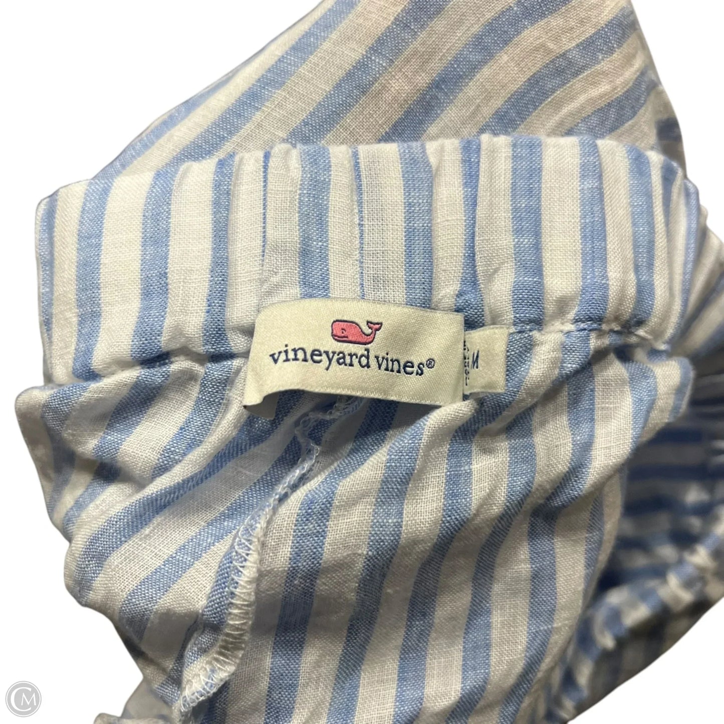 Pants Linen By Vineyard Vines In Striped Pattern, Size: M