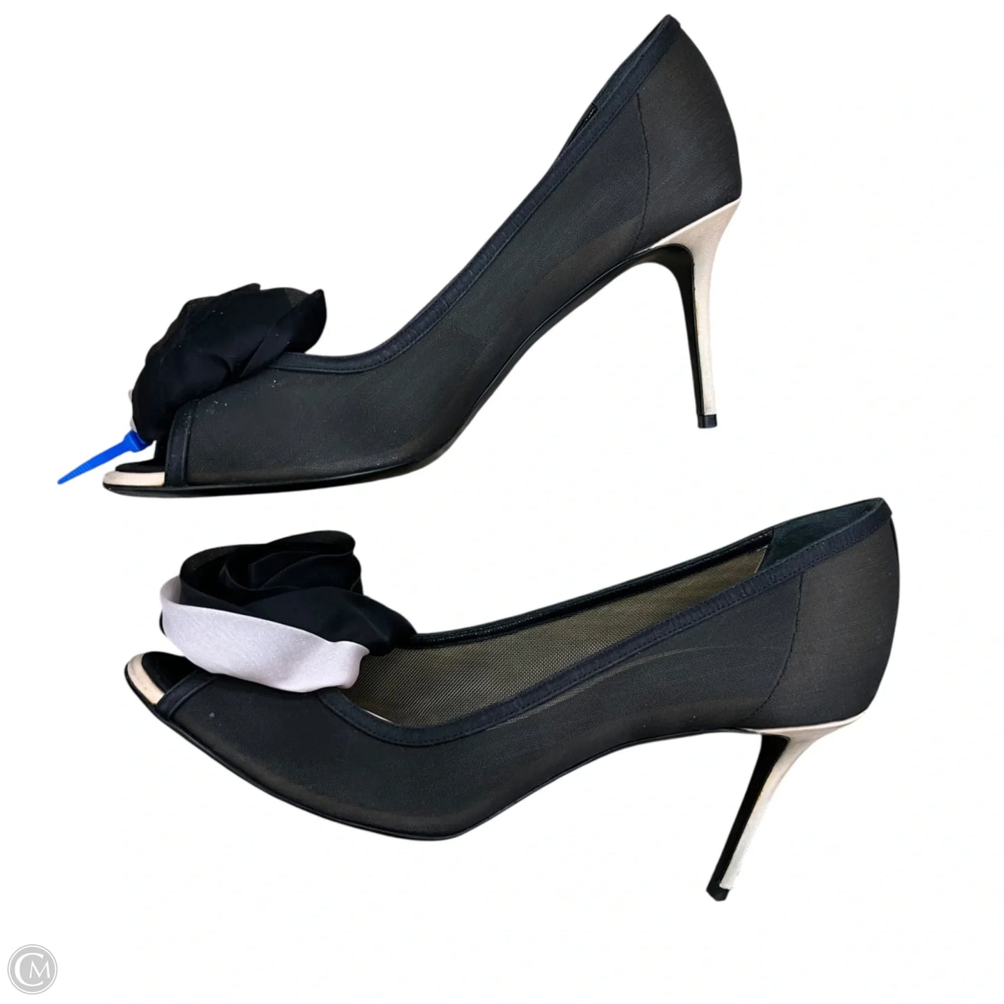 Shoes Luxury Designer By Dior In Black & Pink, Size: 10.5