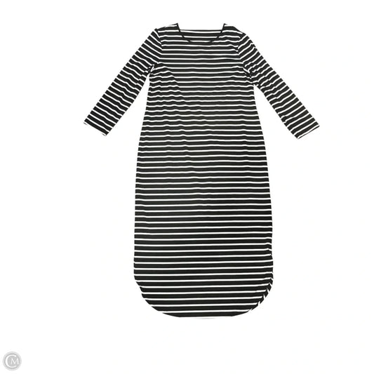 Dress Casual Maxi By Chicos In Striped Pattern, Size: 8