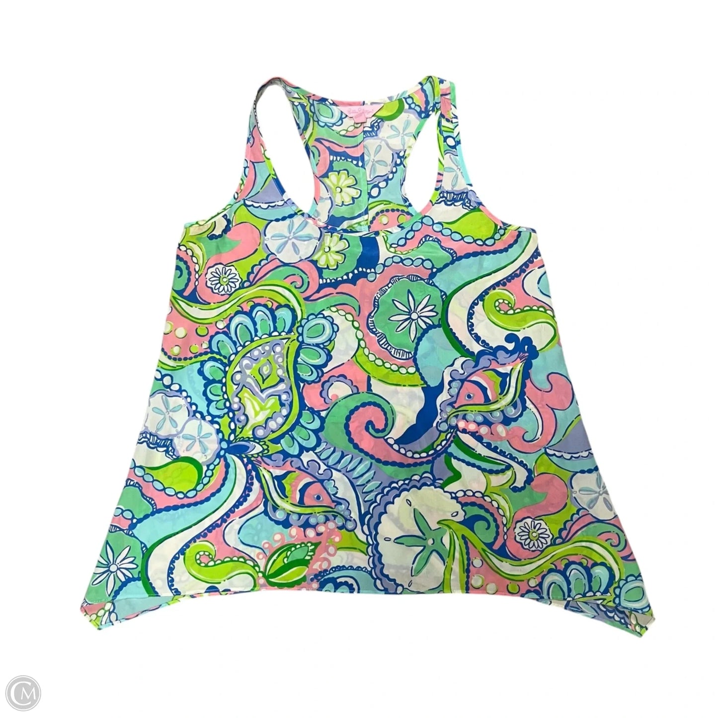 Top Sleeveless Designer By Lilly Pulitzer In Blue & Green, Size: S