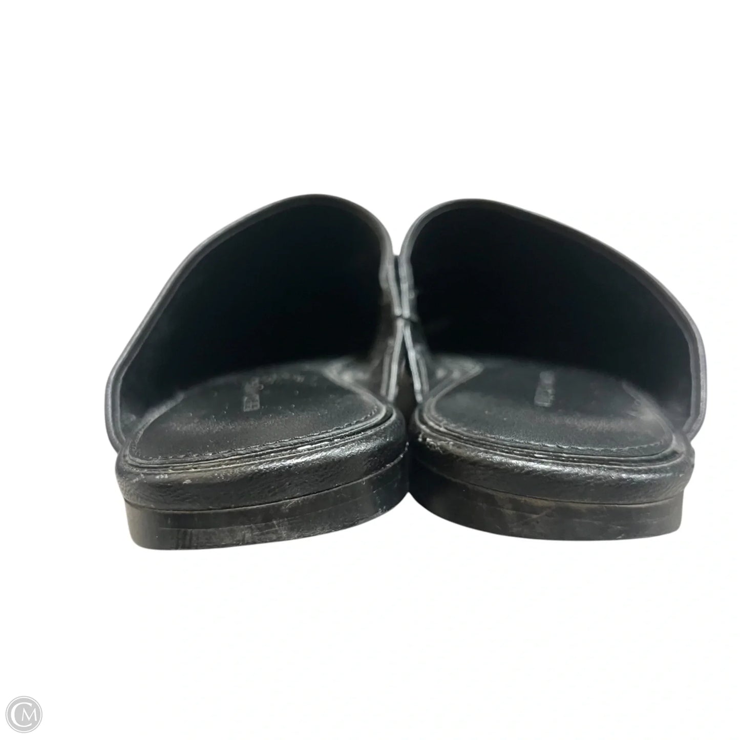 Shoes Designer By Rebecca Minkoff In Black & Gold, Size: 5