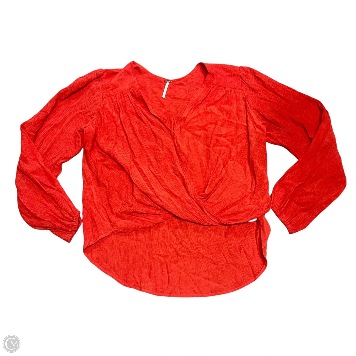 Top Long Sleeve By Free People In Red, Size: Xs