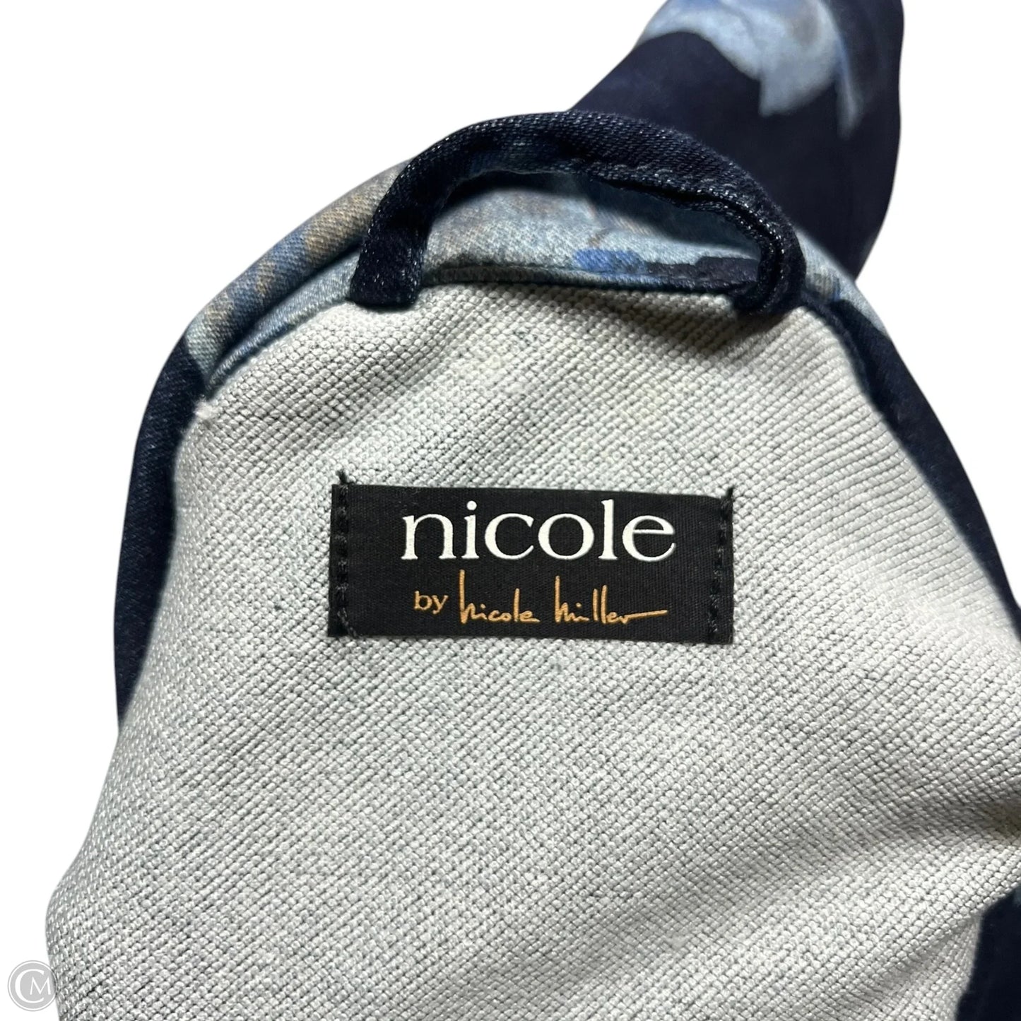 Jacket Denim By Nicole By Nicole Miller In Floral Print, Size: S