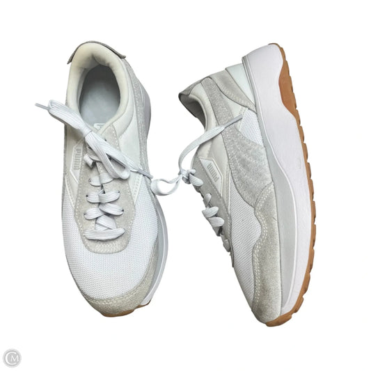 Shoes Sneakers By Puma In Grey & White, Size: 8.5
