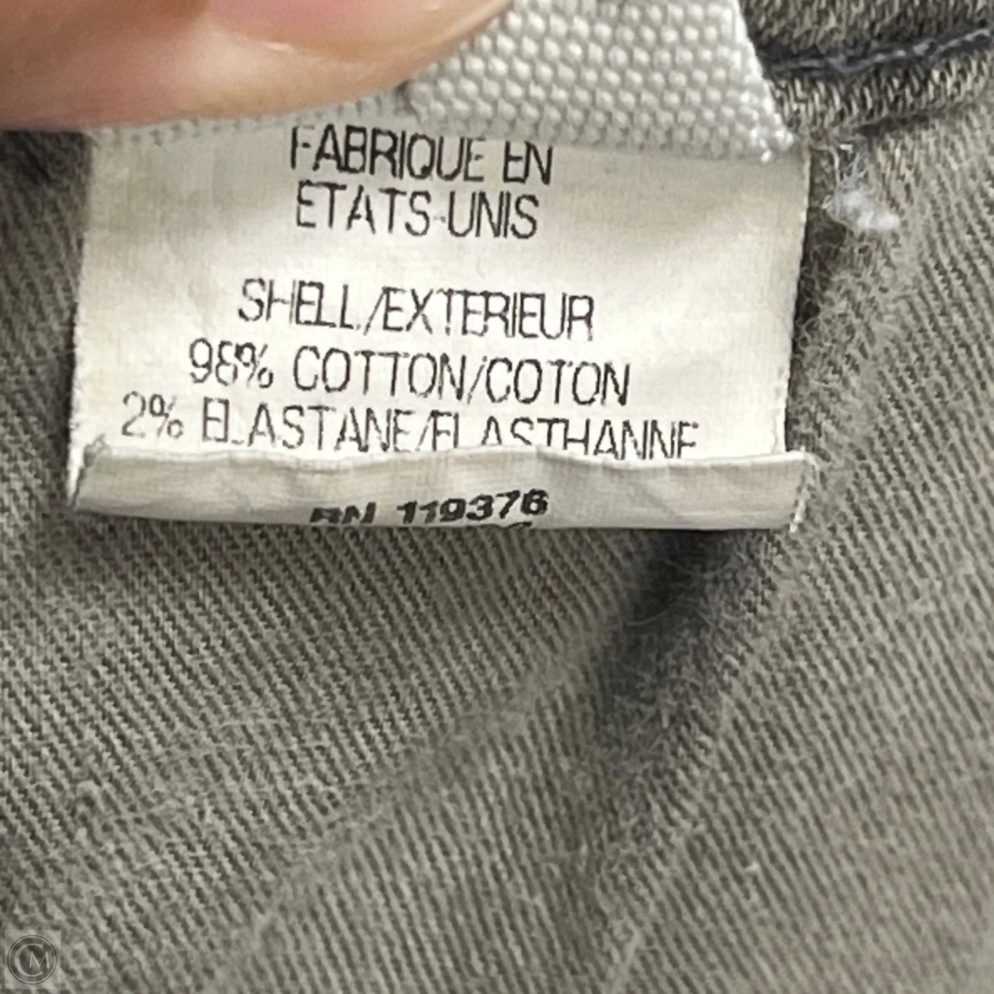 Pants Cropped By Helmut Lang In Grey, Size: 2