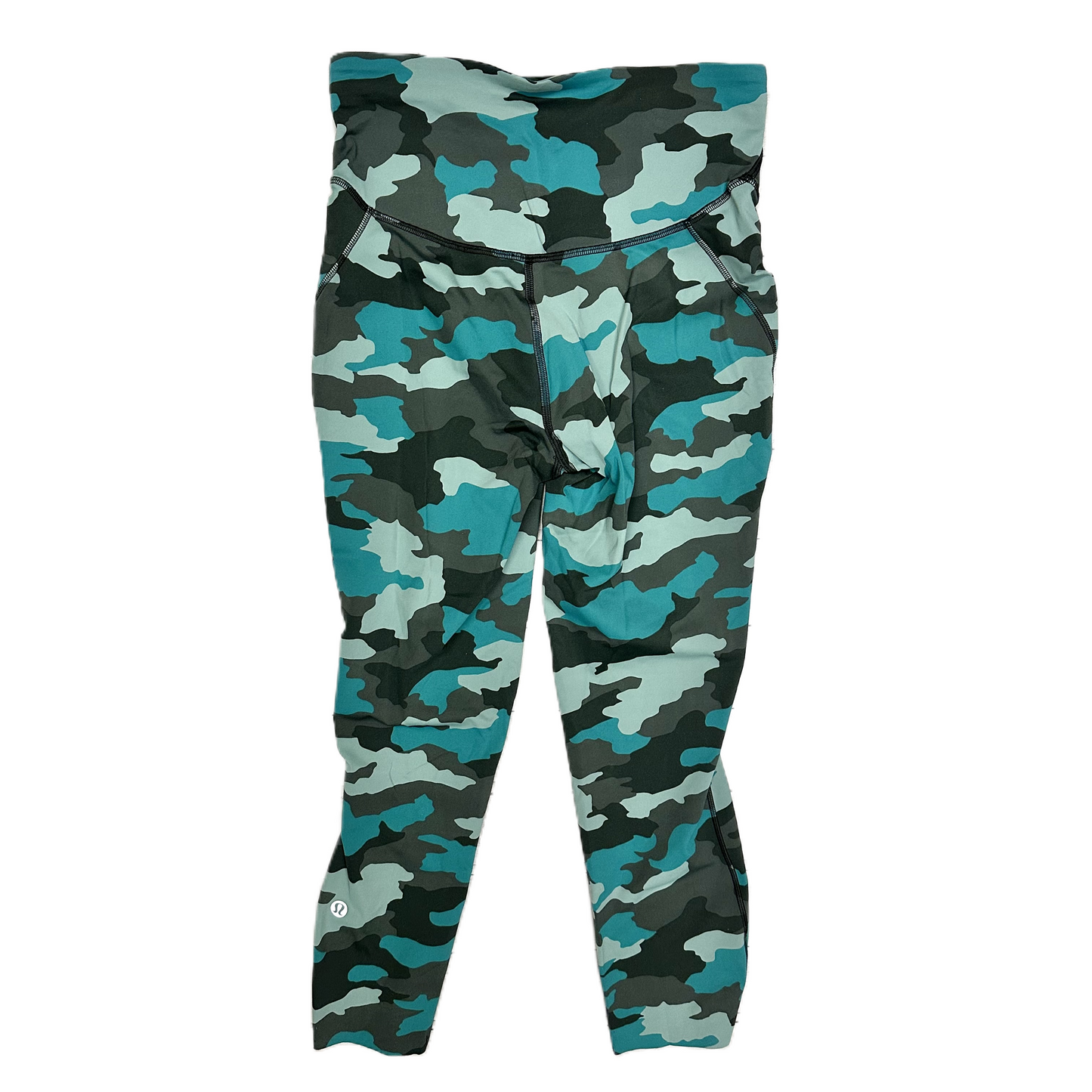 Athletic Leggings By Lululemon In Camouflage Print, Size: S