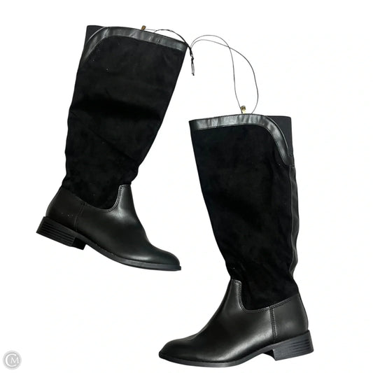 Boots Knee Heels By Liz Claiborne In Black, Size: 6