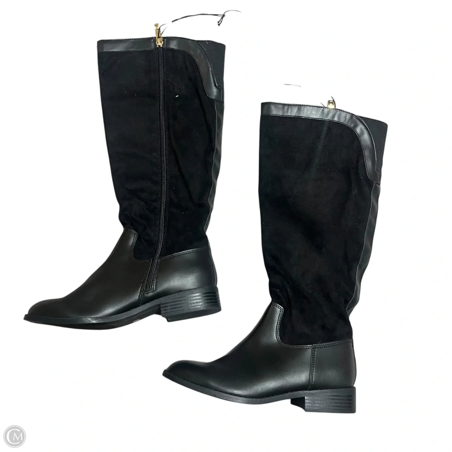 Boots Knee Heels By Liz Claiborne In Black, Size: 6