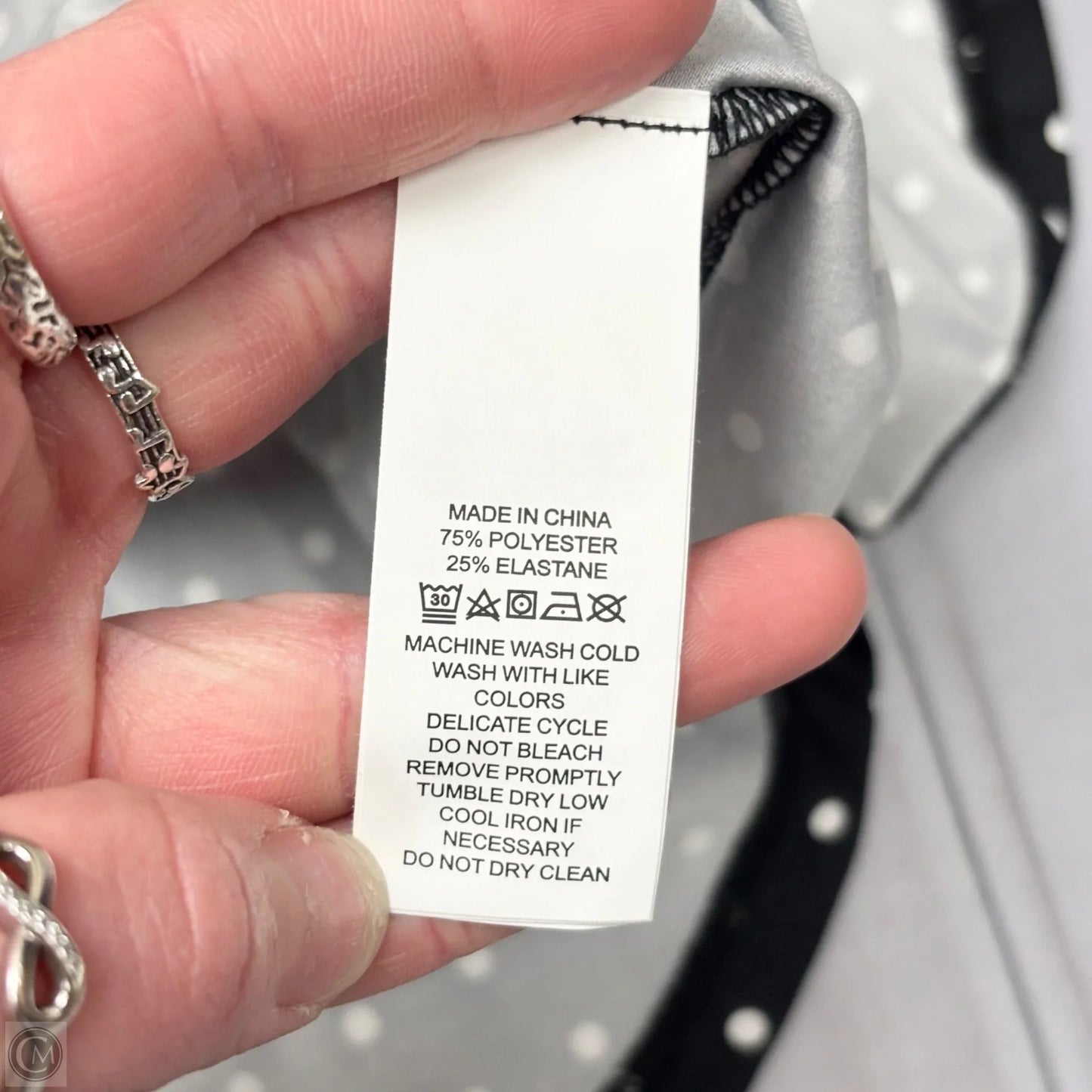 Top Short Sleeve Designer By Kate Spade In Black & White, Size: L