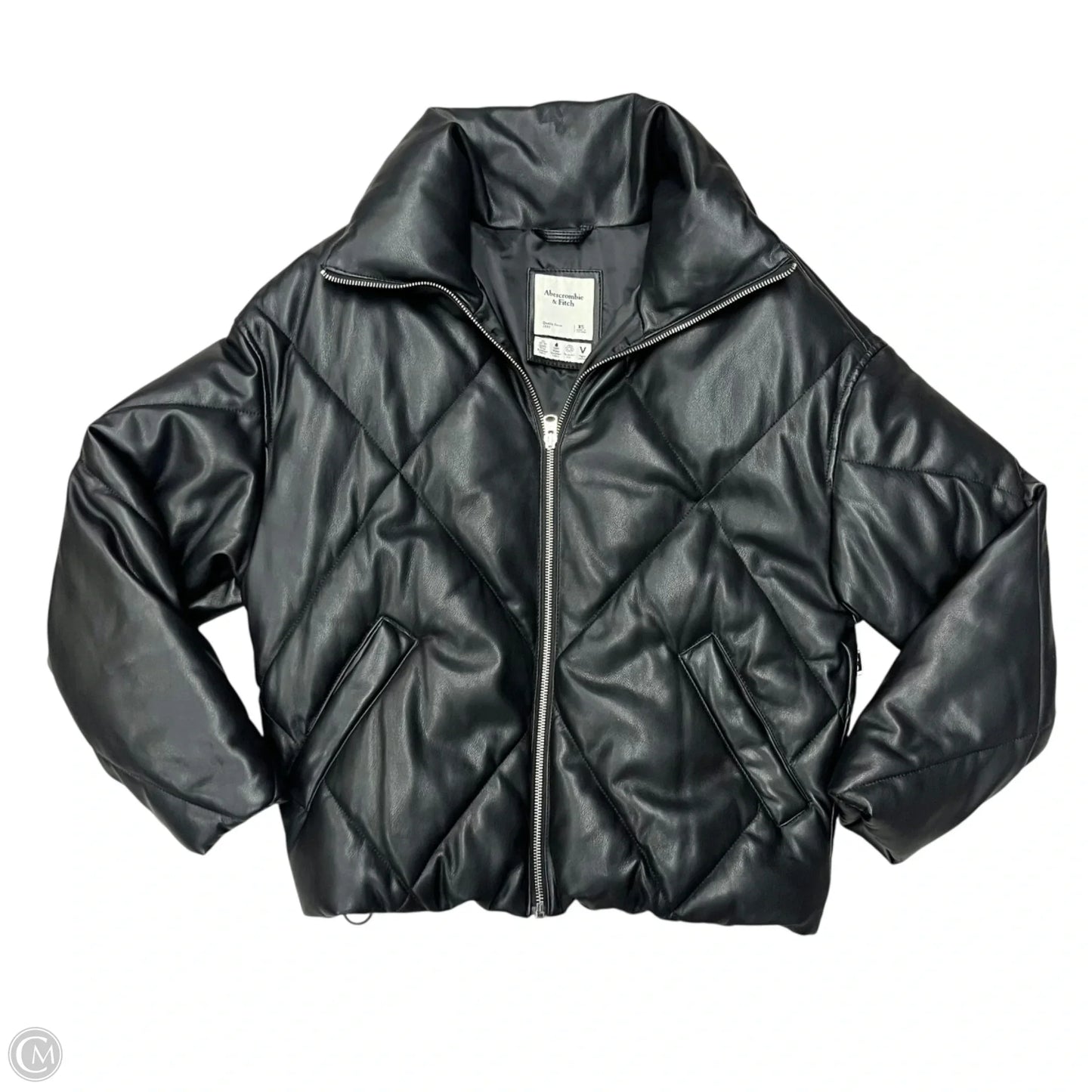 Jacket Puffer & Quilted By Abercrombie And Fitch In Black, Size: Xs