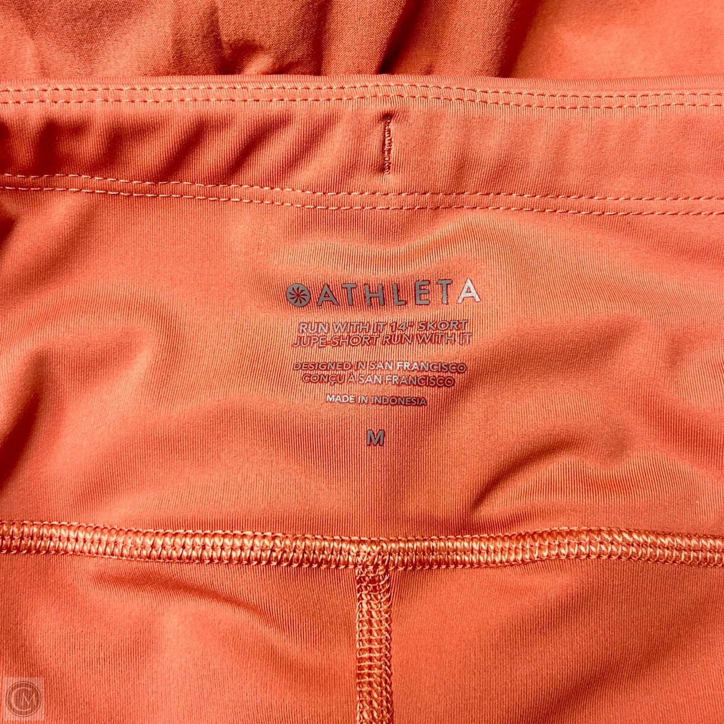 Athletic Skort By Athleta In Orange, Size: M