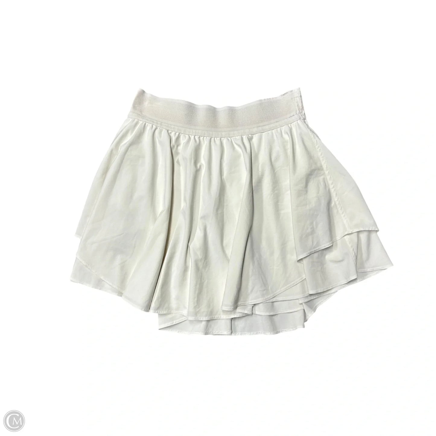 Athletic Skort By Lululemon In White, Size: 6