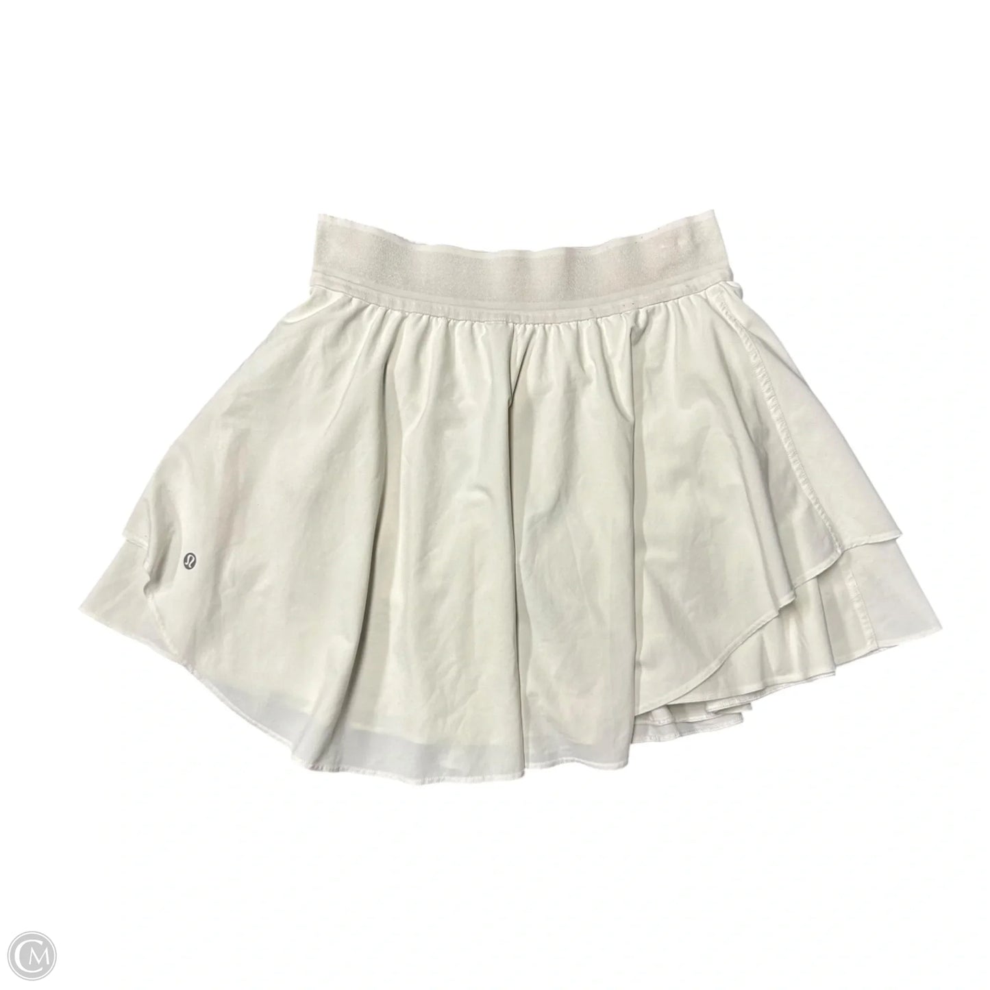 Athletic Skort By Lululemon In White, Size: 6