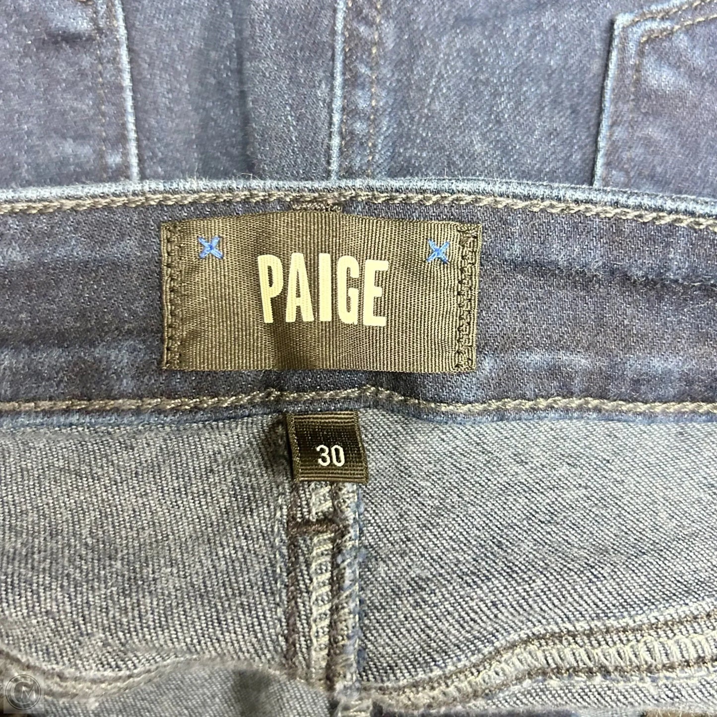 Jeans Boot Cut By Paige In Blue Denim, Size: 10