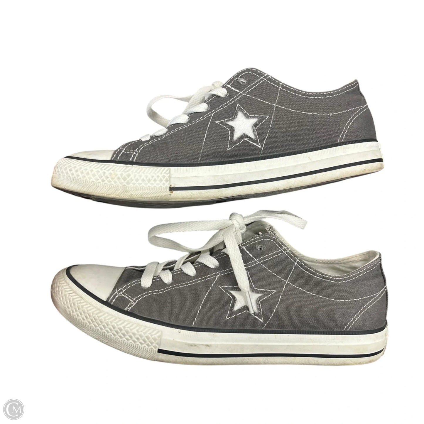 Shoes Sneakers By Converse In Grey & White, Size: 8.5