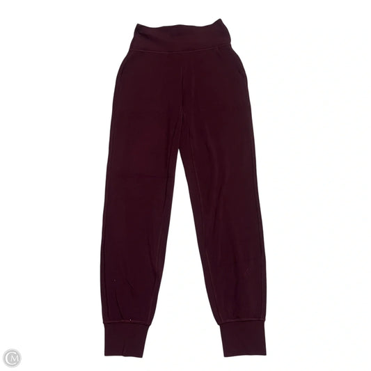 Athletic Leggings By Lululemon In Maroon, Size: 2