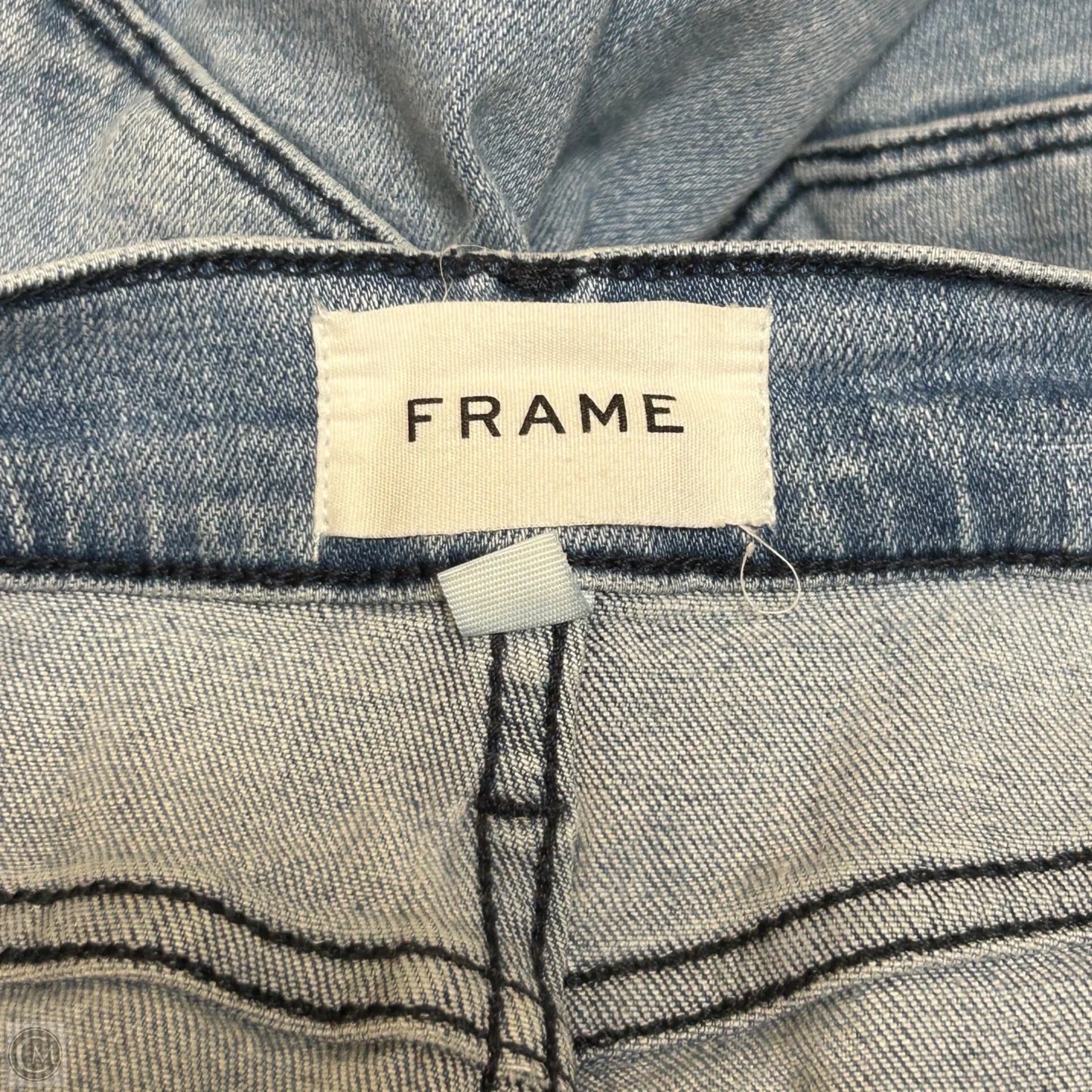 Jeans Straight By Frame In Blue, Size: 10