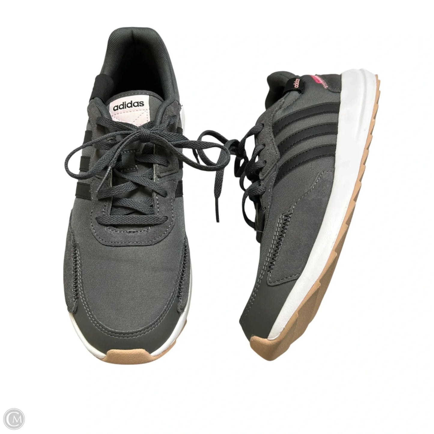 Shoes Athletic By Adidas In Grey & Pink, Size: 9