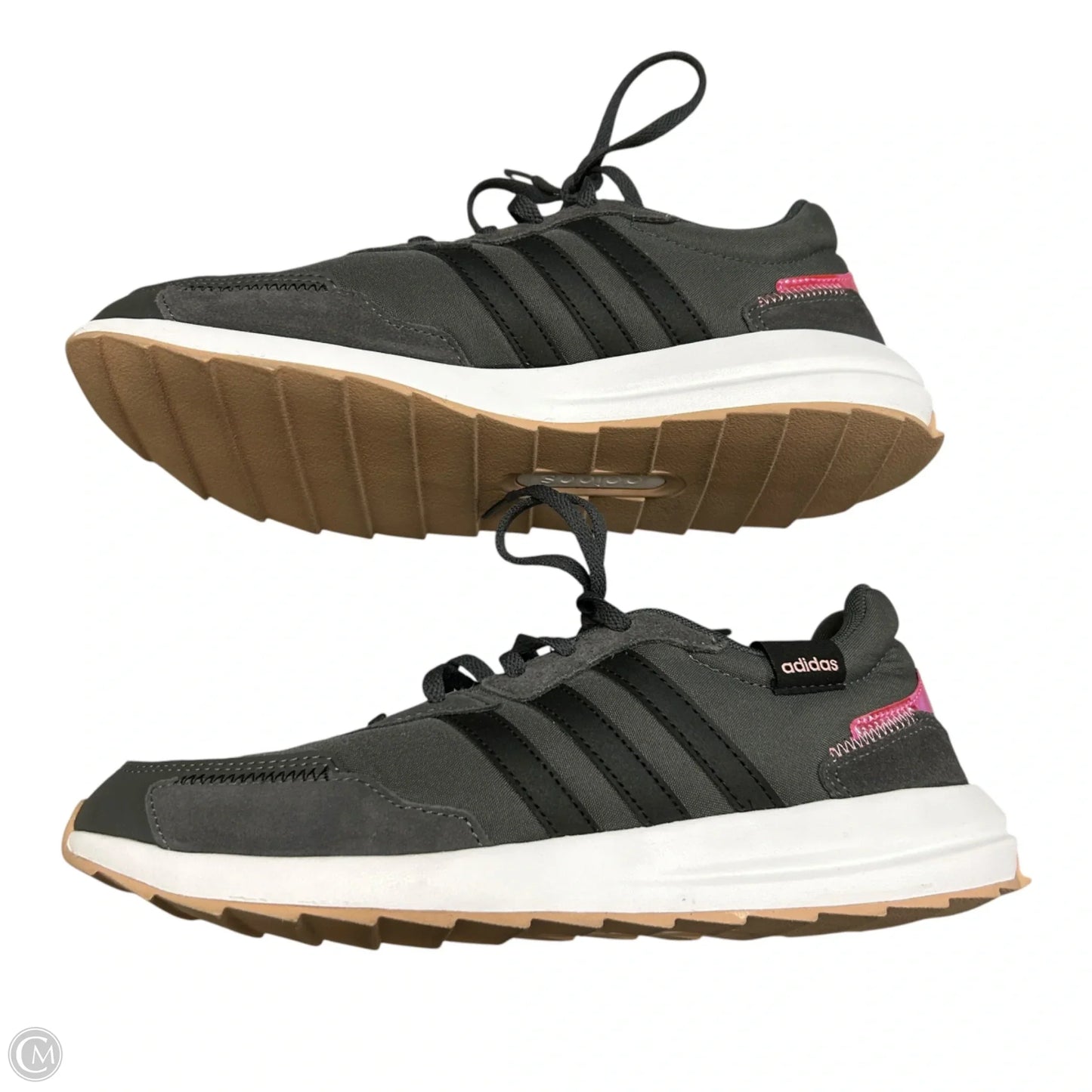 Shoes Athletic By Adidas In Grey & Pink, Size: 9