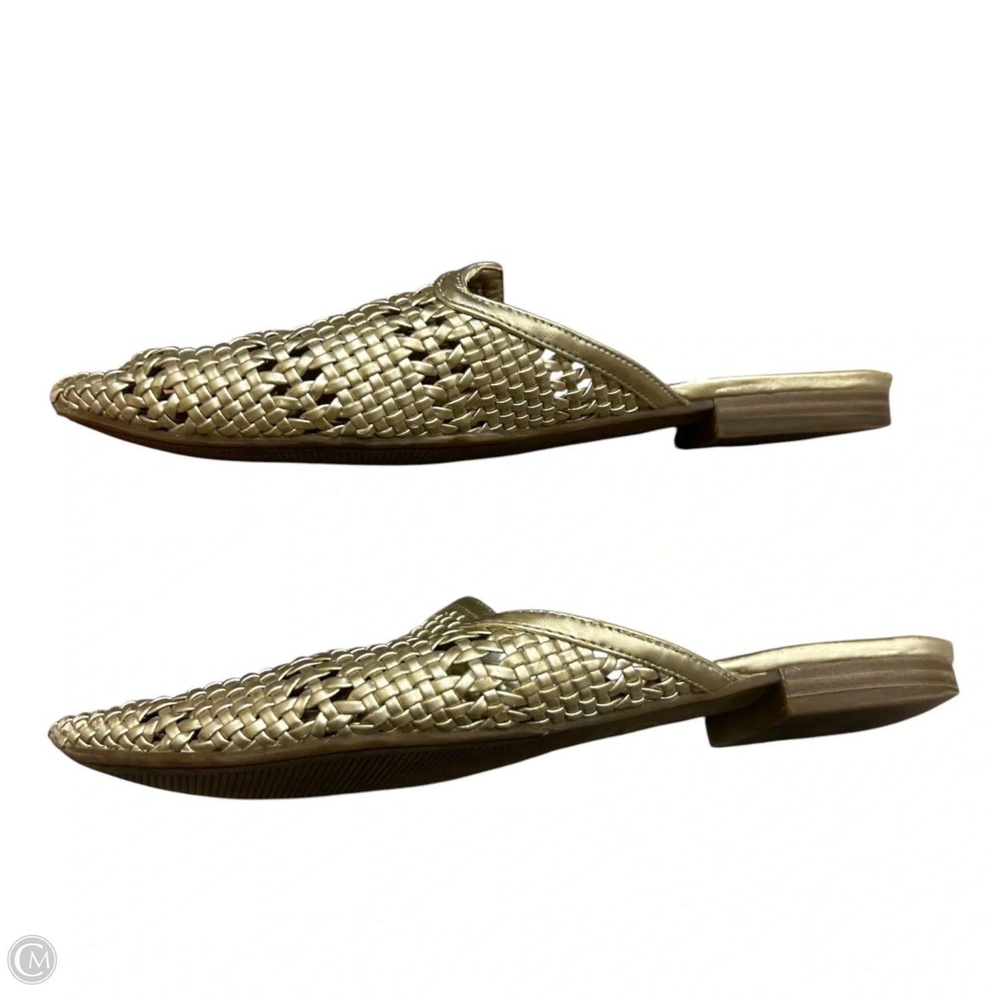 Shoes Flats By Universal Thread In Gold, Size: 7.5