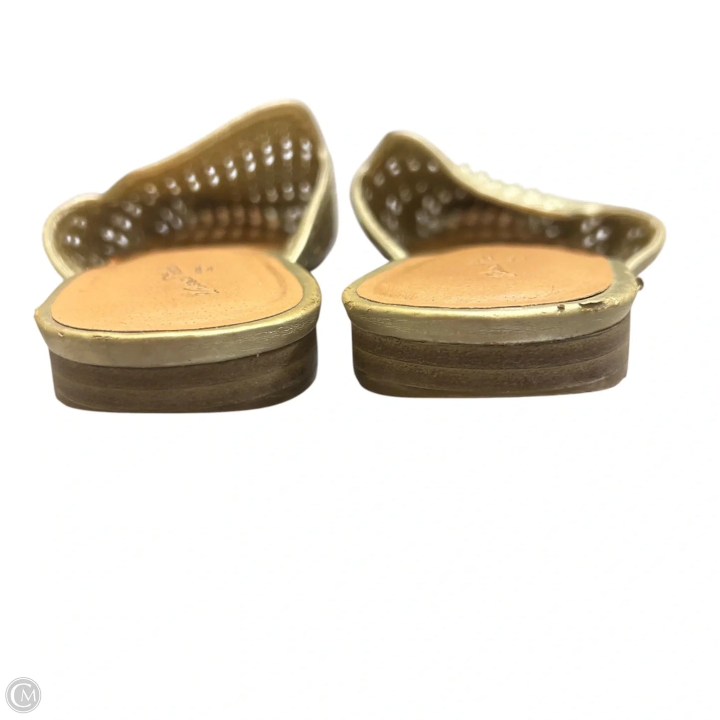 Shoes Flats By Universal Thread In Gold, Size: 7.5