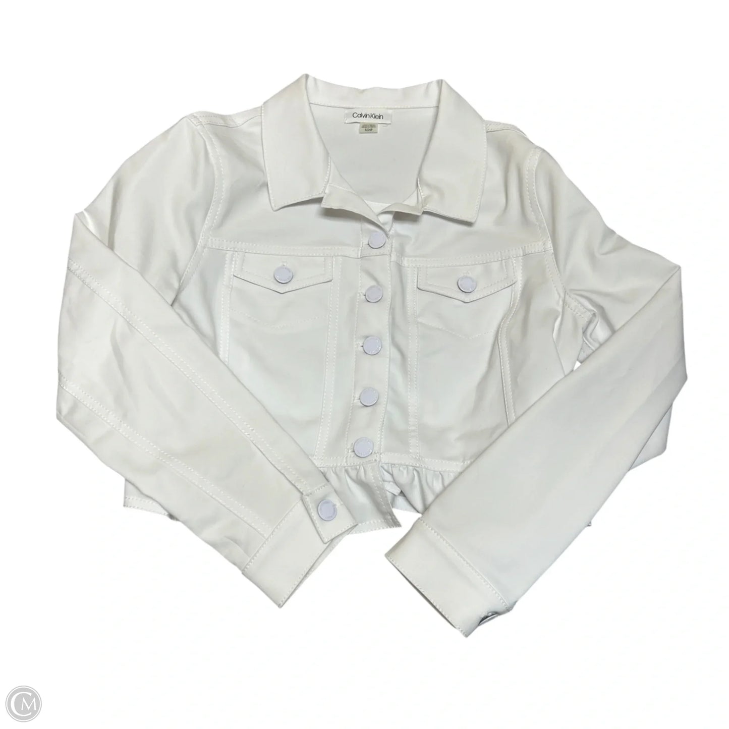 Jacket Other By Calvin Klein In White, Size: S